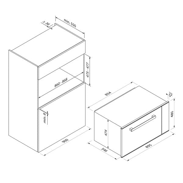 Blaupunkt 60cm Undermount (Stainless Steel)