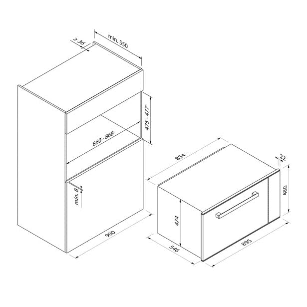 Blaupunkt 60cm Undermount (Stainless Steel)