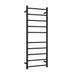 SR25MB Matt Black Round Ladder Heated Towel Rail