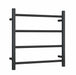 SR25MB Matt Black Round Ladder Heated Towel Rail