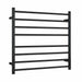 SR25MB Matt Black Round Ladder Heated Towel Rail