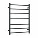 SR25MB Matt Black Round Ladder Heated Towel Rail