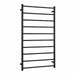 SR25MB Matt Black Round Ladder Heated Towel Rail