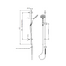 Greens Tapware Rocco Adjustable Rail Shower