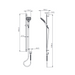 Greens Tapware Skyla AirFlo™ Rail Shower