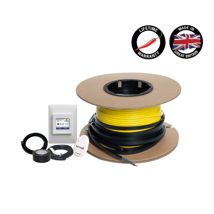 Thermowire Underfloor Heating System Kits Including Wi-Fi Thermostat