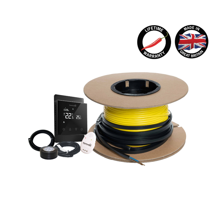 Thermoscreed Loose Wire Screed Heating Kit – Including Black Thermostat