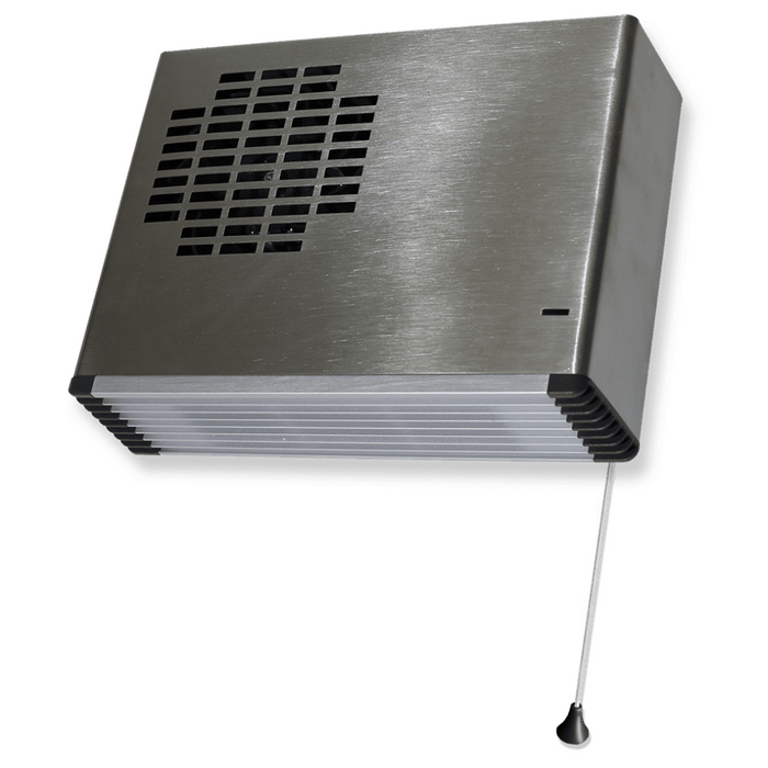 Thermofan Fan Heater with Pull Cord 2200-2400Watts - Stainless Steel