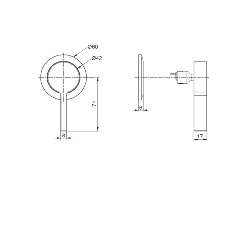 Kohler Components Wall Mount Single Handle Pin Lever Trim