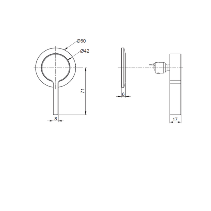 Kohler Components Wall Mount Single Handle Pin Lever Trim