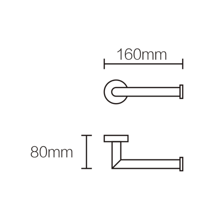 Greens Tapware Zola Toilet Roll Holder