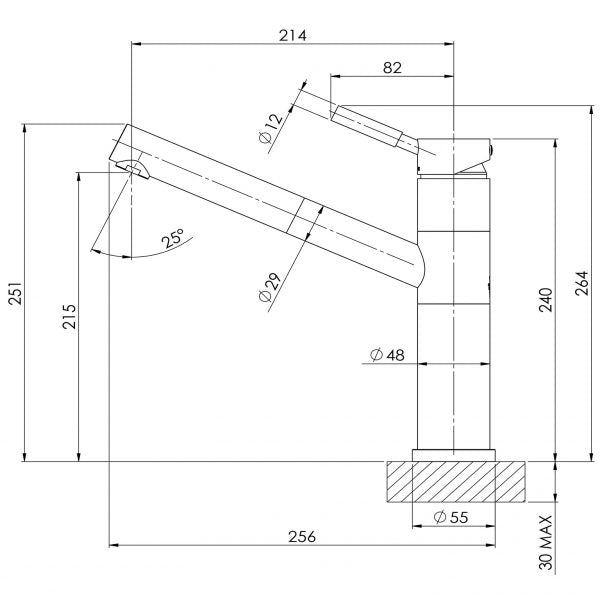 Phoenix Vivid Premium Pull Out Sink Mixer