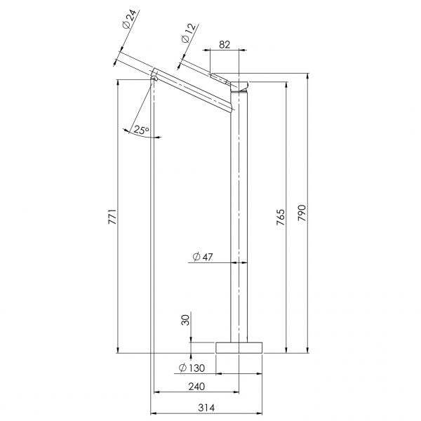 Phoenix Vivid Floor Mounted Bath Mixer