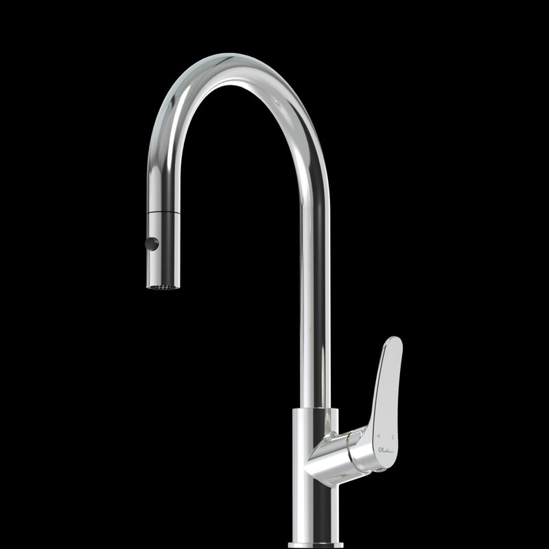 Oliveri Verona Pull Out Goose Neck Spray Mixer