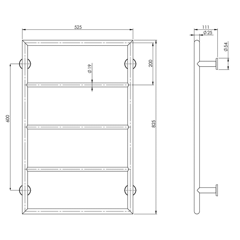 Phoenix Vivid Towel Ladder