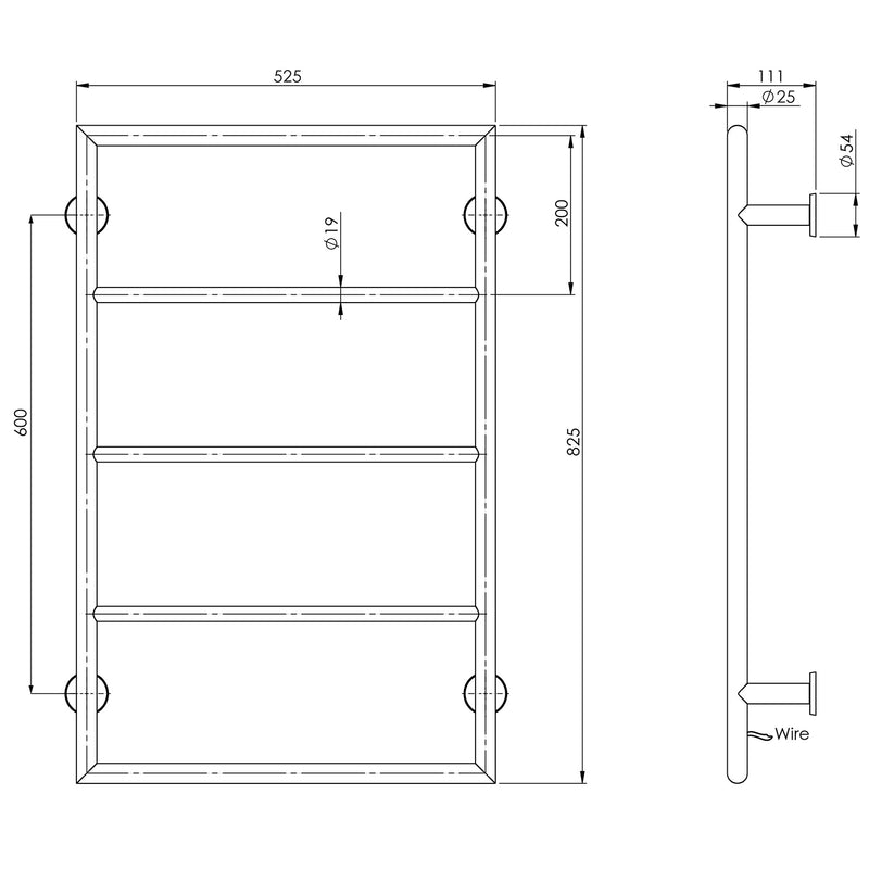 Phoenix Vivid Heated Towel Ladder