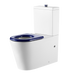 Oliveri Vienna Back To Wall Care Toilet Suite With Blue Seat and Buttons