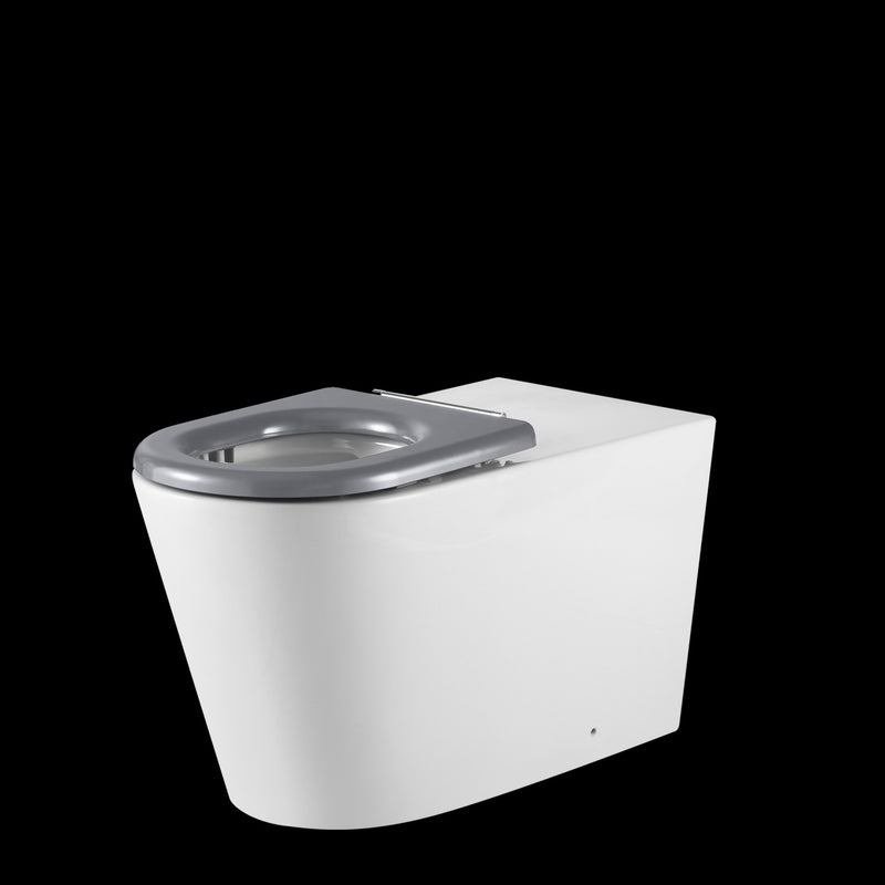 Oliveri Vienna Wall Faced Care Toilet Suite With Grey Seat