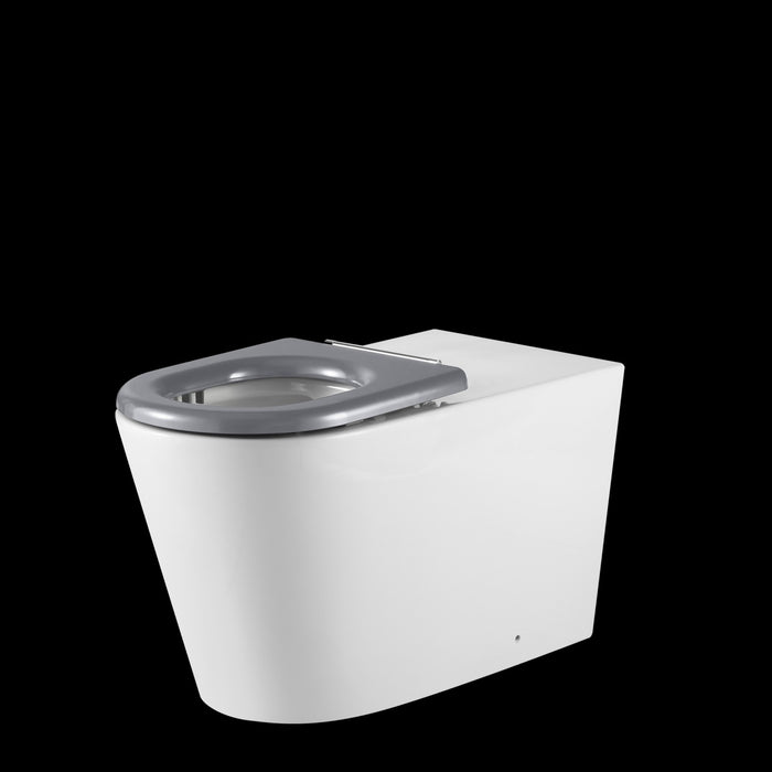 Oliveri Vienna Wall Faced Care Toilet Suite With Grey Seat