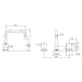 Phoenix Vivid Pin Lever Basin Set Swivel Squareline Outlet – Lead Free
