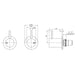 Phoenix Vivid Slimline Wall Top Assemblies 15mm Extended Spindles – Lead Free