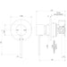 Phoenix Vivid Slimline SwitchMix Shower / Wall Mixer (Complete Kit)- Lead Free