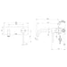 Phoenix Vivid Slimline SwitchMix Wall Basin / Bath Mixer Set 180mm (Complete Kit) – Lead Free