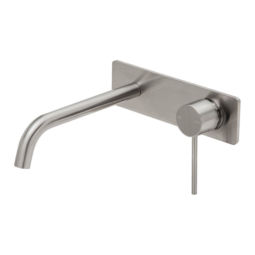 Phoenix Vivid Slimline Wall Basin Mixer Set 230mm Curved