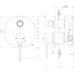 Phoenix Vivid Slimline Oval SwitchMix Shower / Bath Diverter Mixer (Complete Kit)