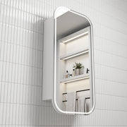 Aulic Vienna LED Matte White Shaving Cabinet matte white
