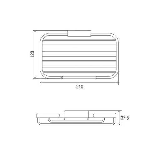 Conserv Open Front Rectangular Basket Medium