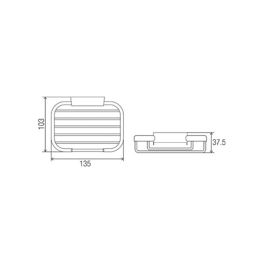 Conserv Open Front Rectangular Basket Small