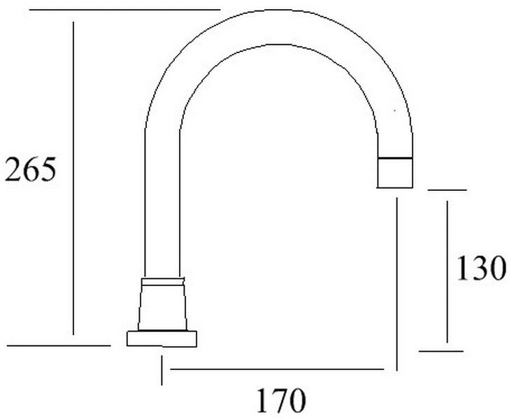 Millennium Waterpoint Hob Spa Spout