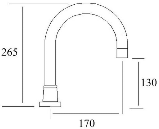 Millennium Waterpoint Hob Spa Spout