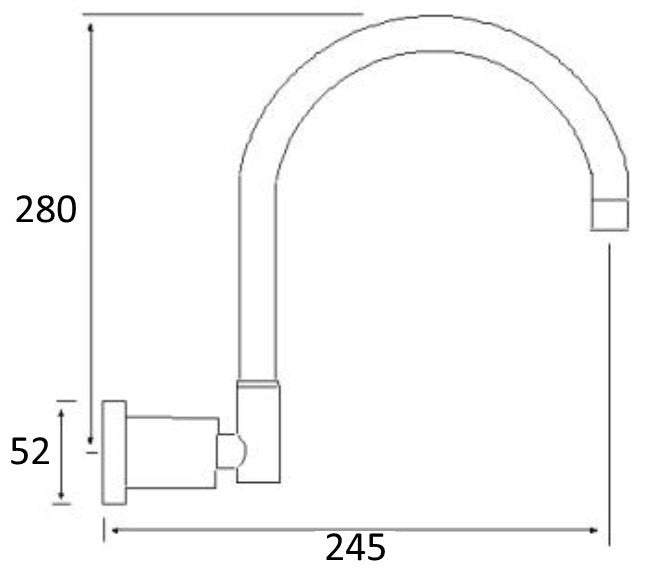 Millennium Waterpoint Wall Spa Spout