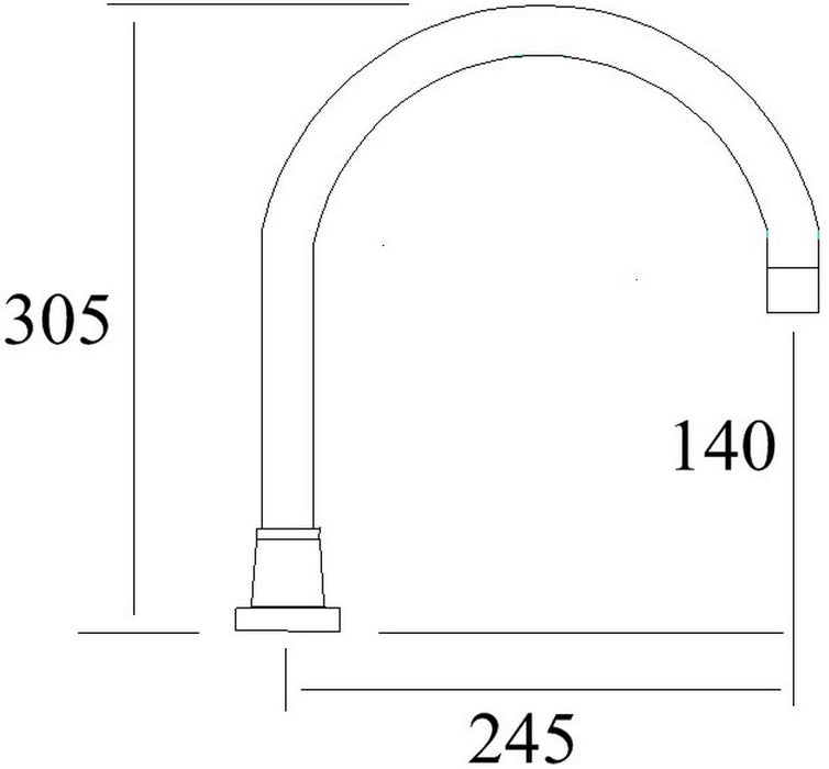 Millennium Waterpoint Hob Spa Spout