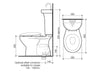 Caroma Profile 5 Deluxe Integrated Hand Basin Close Coupled Bottom Inlet P Trap Soft Close Suite