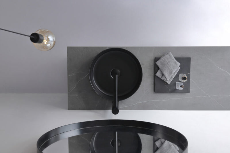 DOVE MATTE BLACK ABOVE COUNTER BASIN 360*360*120MM