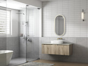 Aulic Calder Wall Hung Wave Groove Finger Pull Cabinet