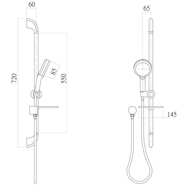 Phoenix Ivy Rail Shower