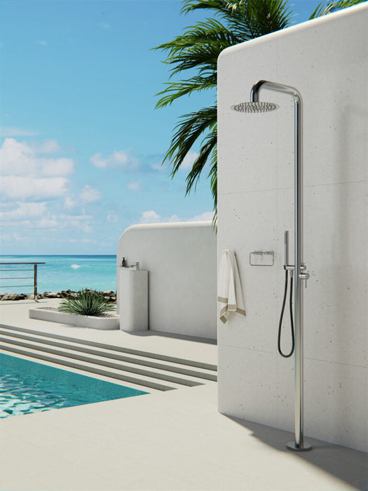 Nero Zen SS316L Outdoor Freestanding Shower Column