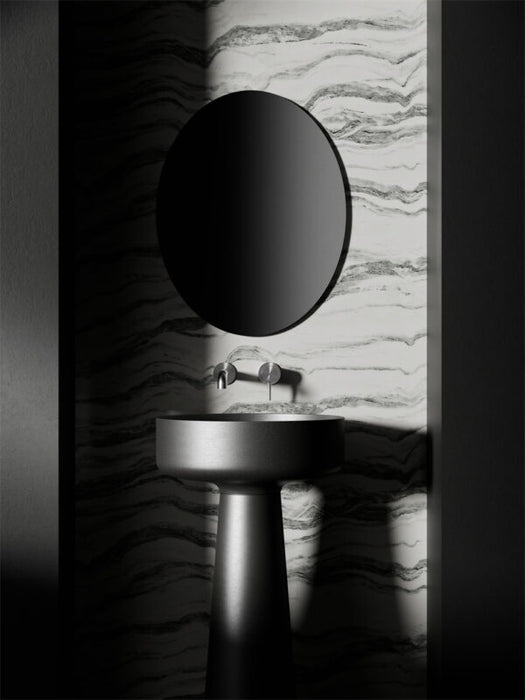 Nero Zen SS316L Wall Basin/Bath Mixer Separate Back Plate Spout