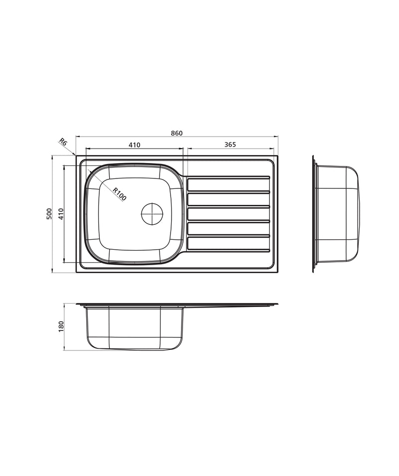 SEIMA Acero 860 Stainless Steel Sink