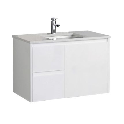 Aulic Alice Wall Hung Finger Pull Cabinet 750mm