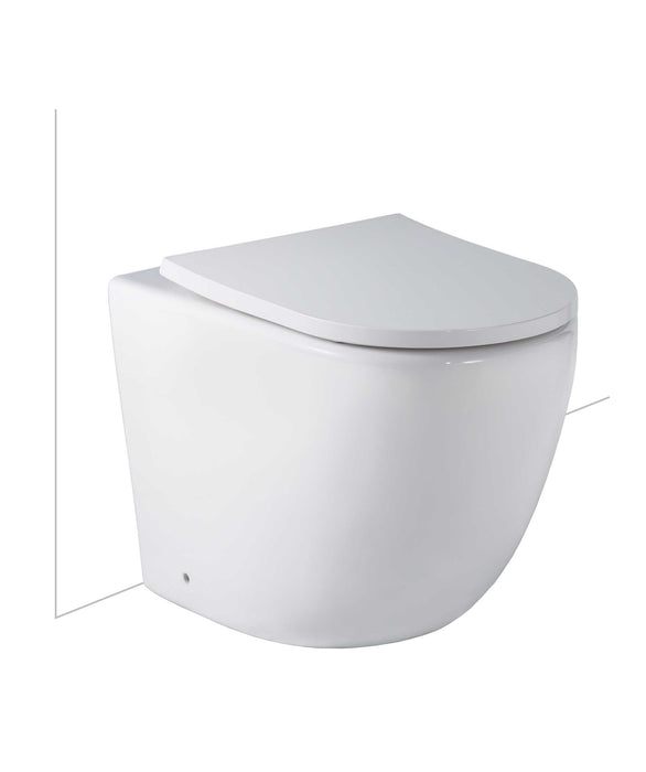 SEIMA Arko Floor Mount - White Matte - Choice of Seats Clean Flush