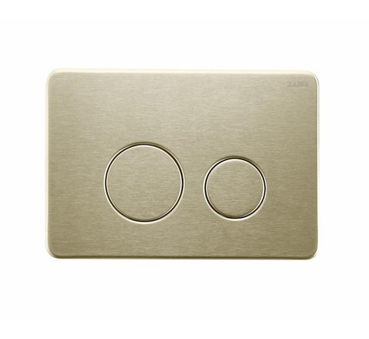 Java Round Stainless Steel Flush Plate Brushed Gold