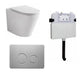 Java In-Wall Toilet Package Brushed Nickel Flush Plate