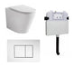 Java In-Wall Toilet Package Square Chrome Flush Plate