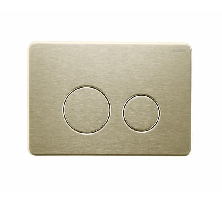 Java Round Stainless Steel Flush Plate Brushed Gold