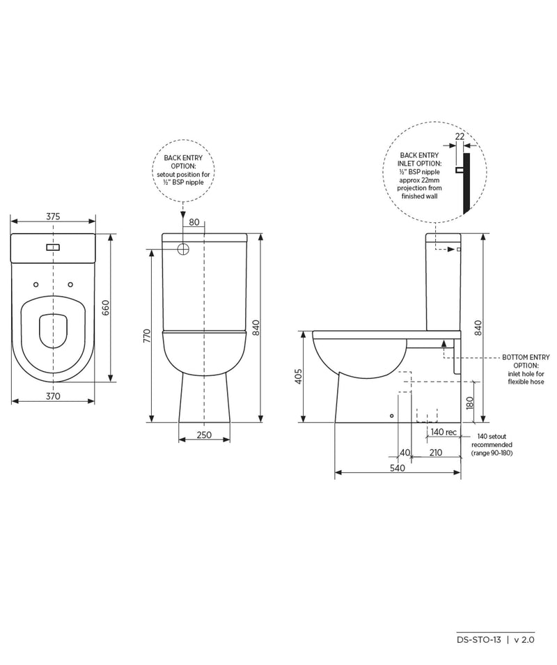 SEIMA Chios Wall Faced Traditional Box Rim